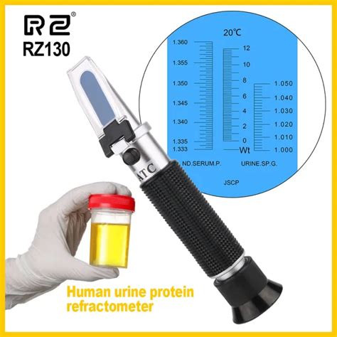 refractometer erma urine serum protien tester|Clinical Refractometer with ATC, Tri Scale Serum Protein/Urine .